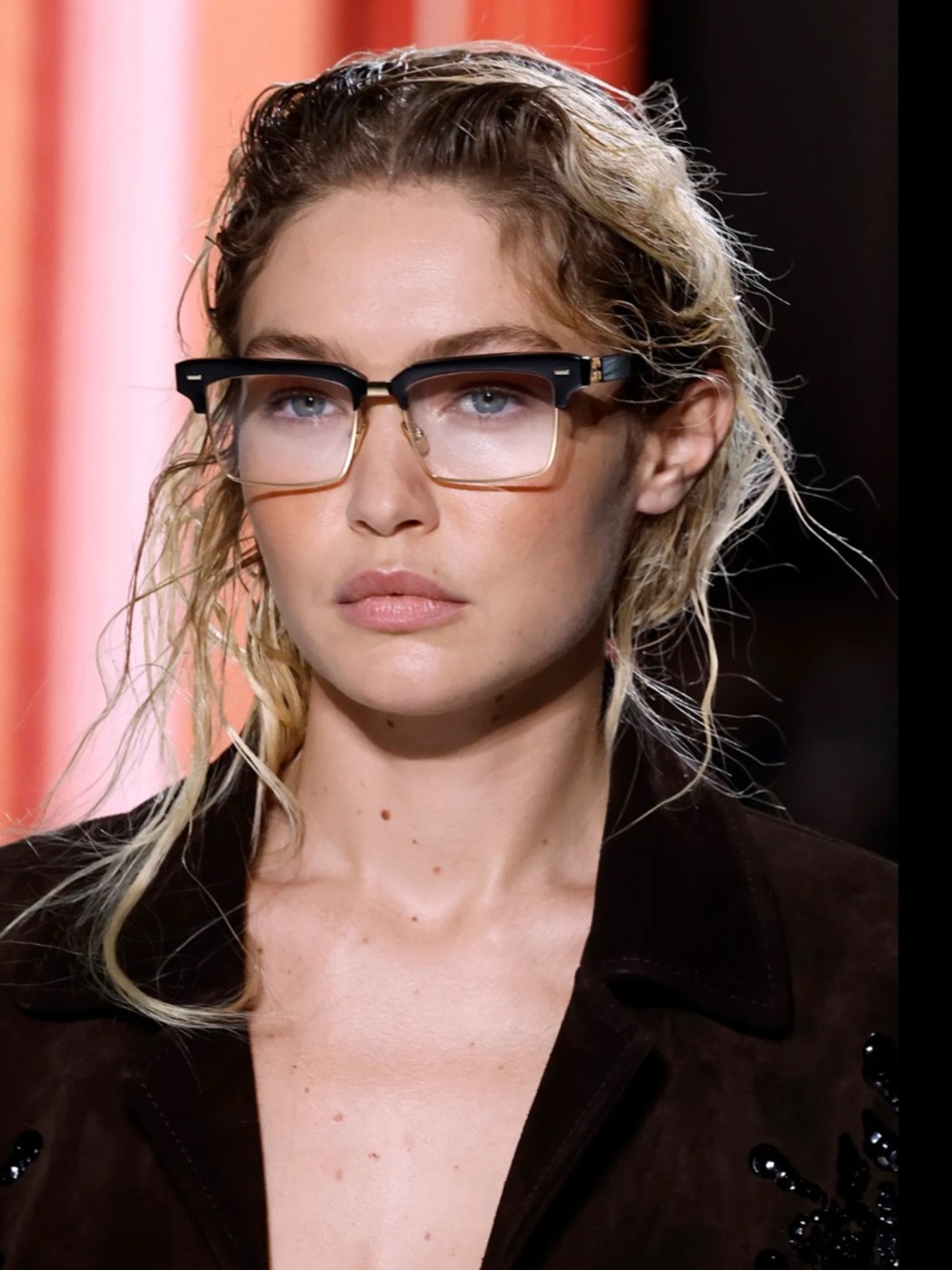 Miu Miu dark navy blue sunglasses runway VMU 11X